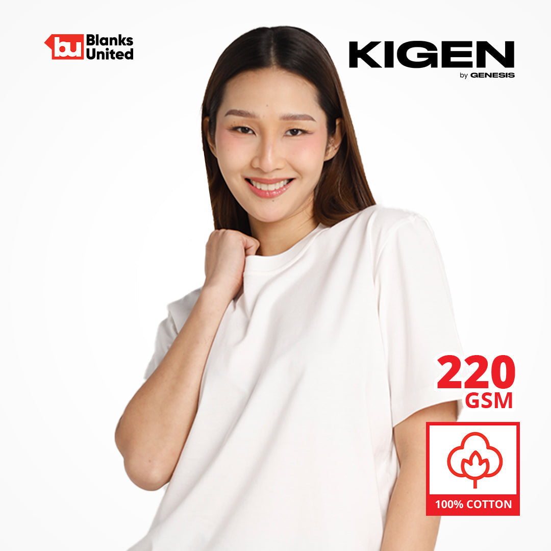 KIGEN #5700 Unisex Soft Hybrid Cotton Tee NEUTRAL COLORS (Regular Fit) (S-3XL)
