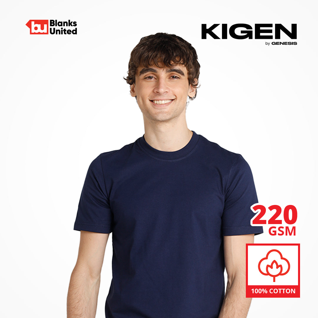 KIGEN #5700 Unisex Soft Hybrid Cotton Tee DARK COLORS (Regular Fit) (S-3XL)