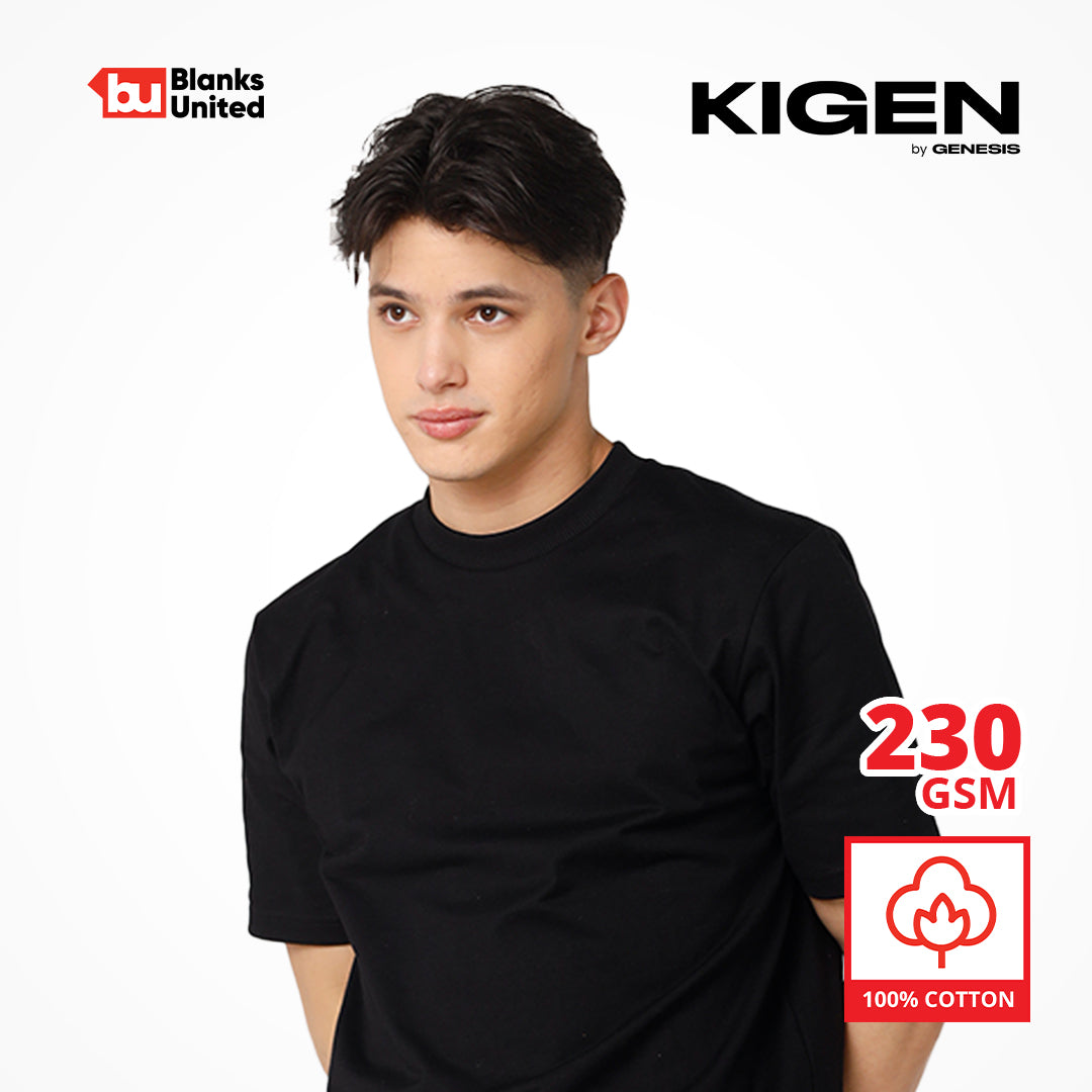 KIGEN #5900 Unisex Heavy Hybrid Cotton Tee NEUTRAL COLORS (Loose Fit)