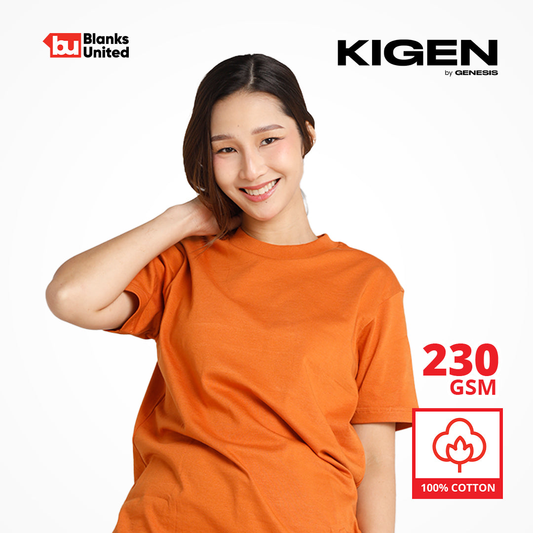 KIGEN #5900 Unisex Heavy Hybrid Cotton Tee DARK COLORS (Loose Fit) (XS-3XL)