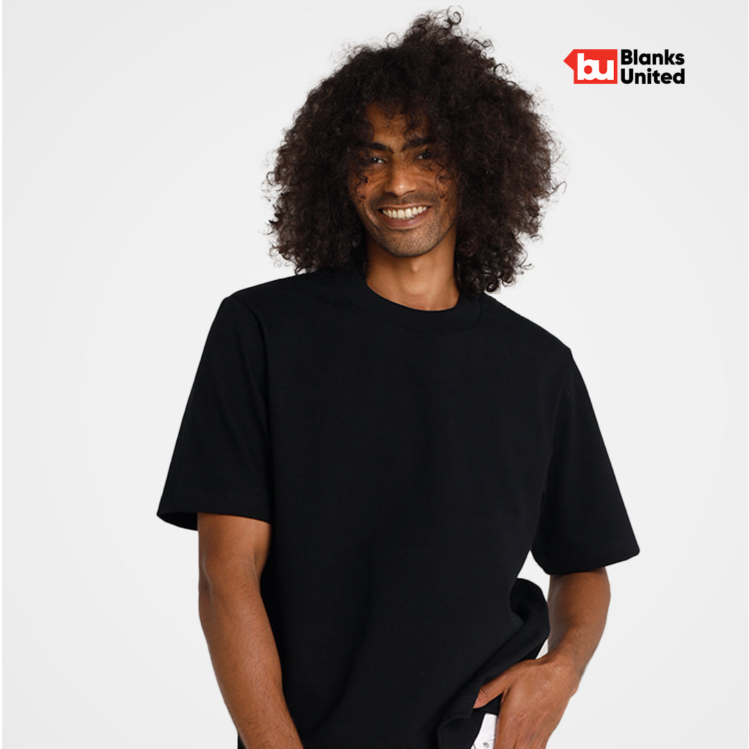 KIGEN #7350 Unisex Heavy Jersey Oversized Mock Tee (XS - 3XL)