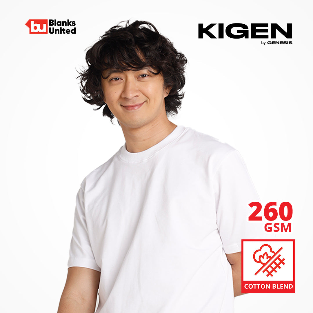 KIGEN #8700 Heavy Oversized French Terry Shirt NEUTRAL COLORS (Oversized Fit) (XS-2XL)
