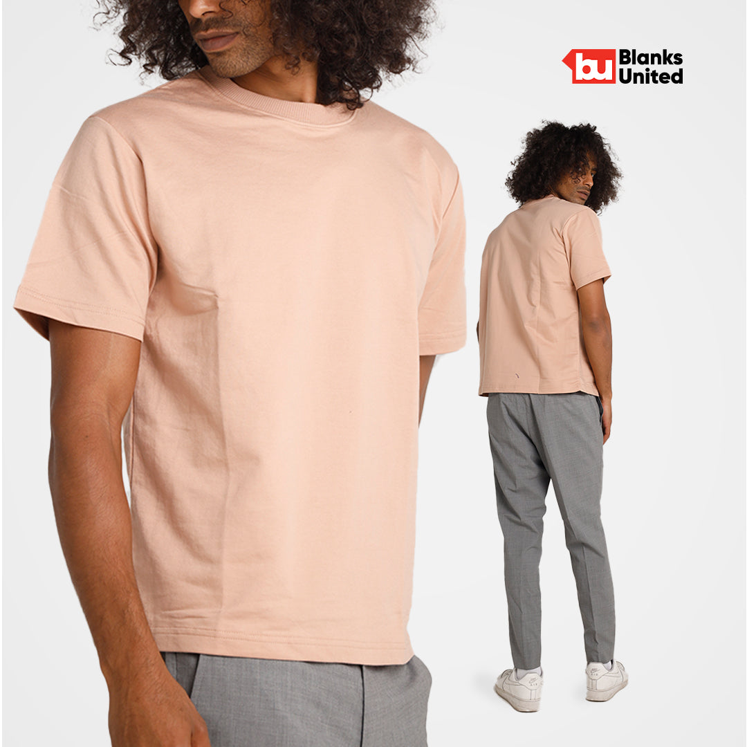 KIGEN #8700 Heavy Oversized French Terry Shirt LIGHT COLORS (Oversized Fit) (XS-2XL)