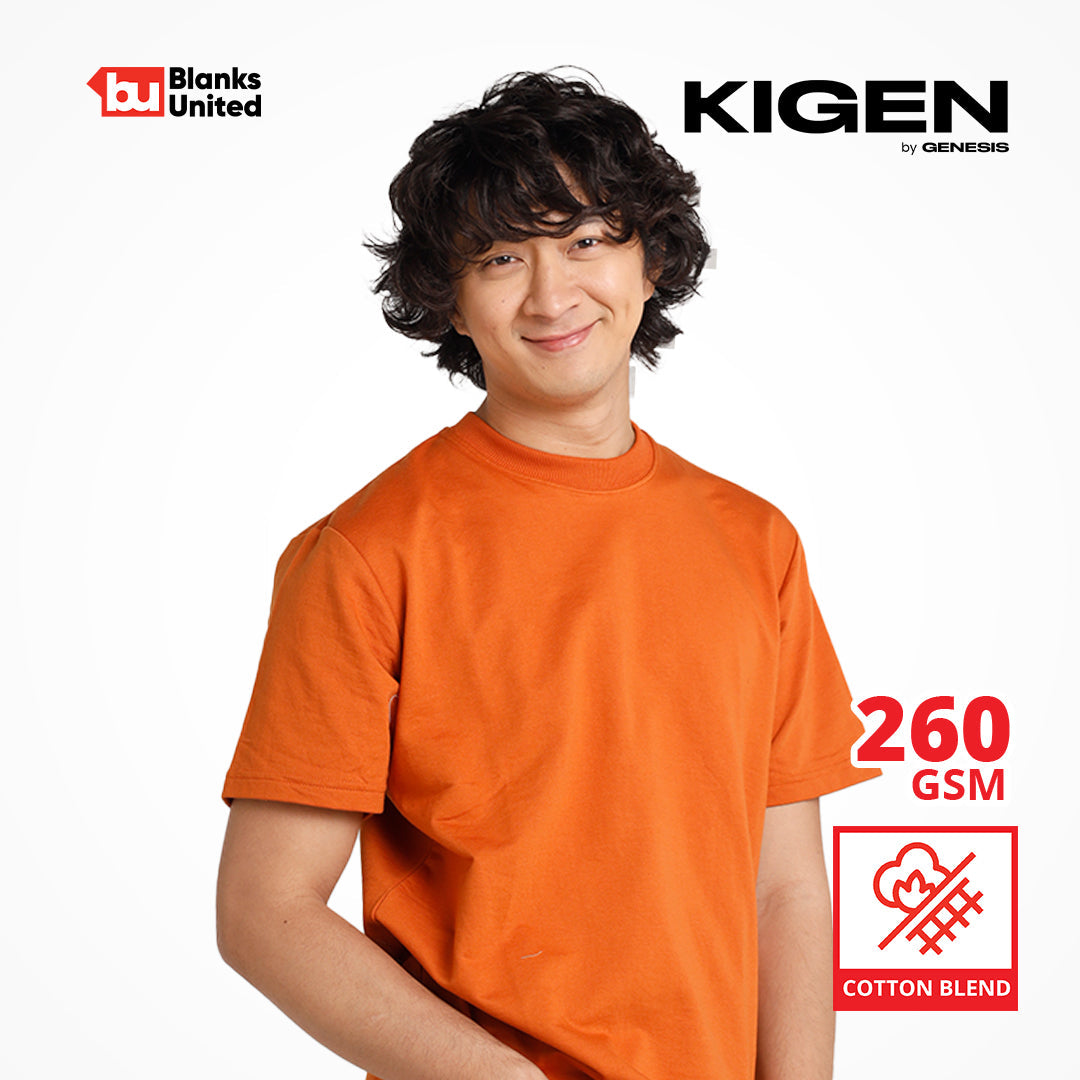 KIGEN #8700 Heavy Oversized French Terry Shirt DARK COLORS (Oversized Fit) (XS-2XL)