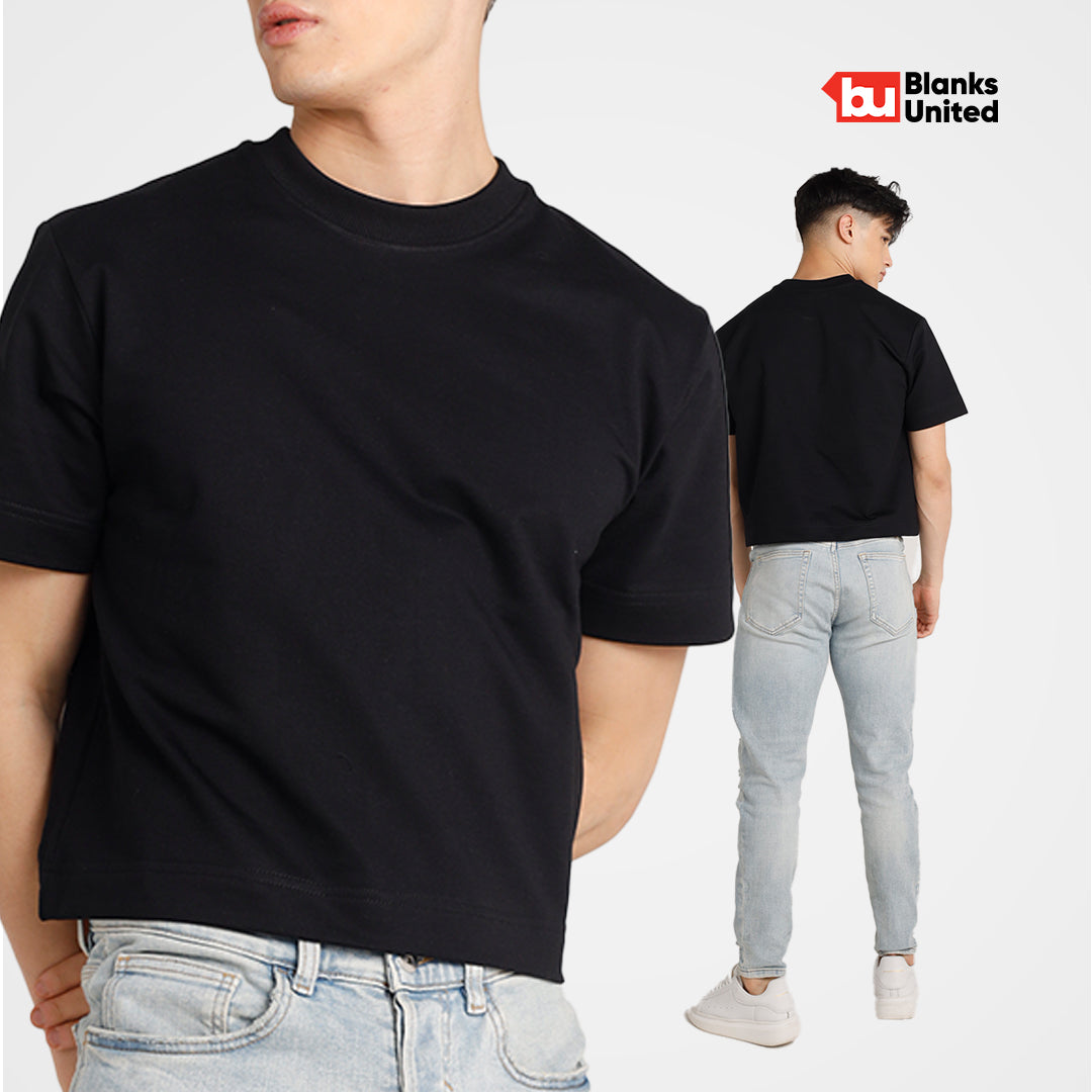 KIGEN #8700 Boxy Cropped French Terry Shirt (Boxy Cropped Fit) (XS - XL)