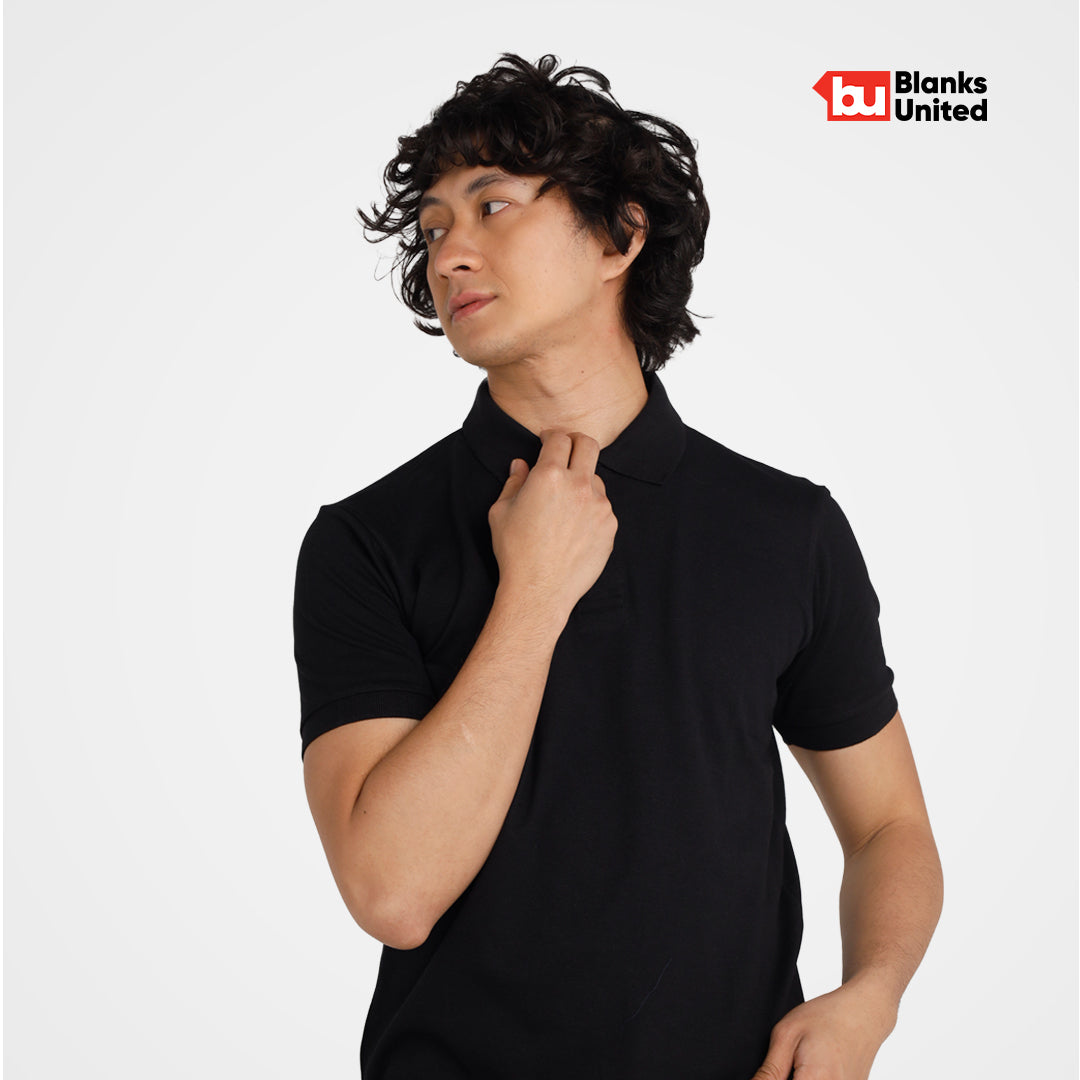 KIGEN #9000 Unisex Premium Plain Pique Polo Shirt (S-2XL)