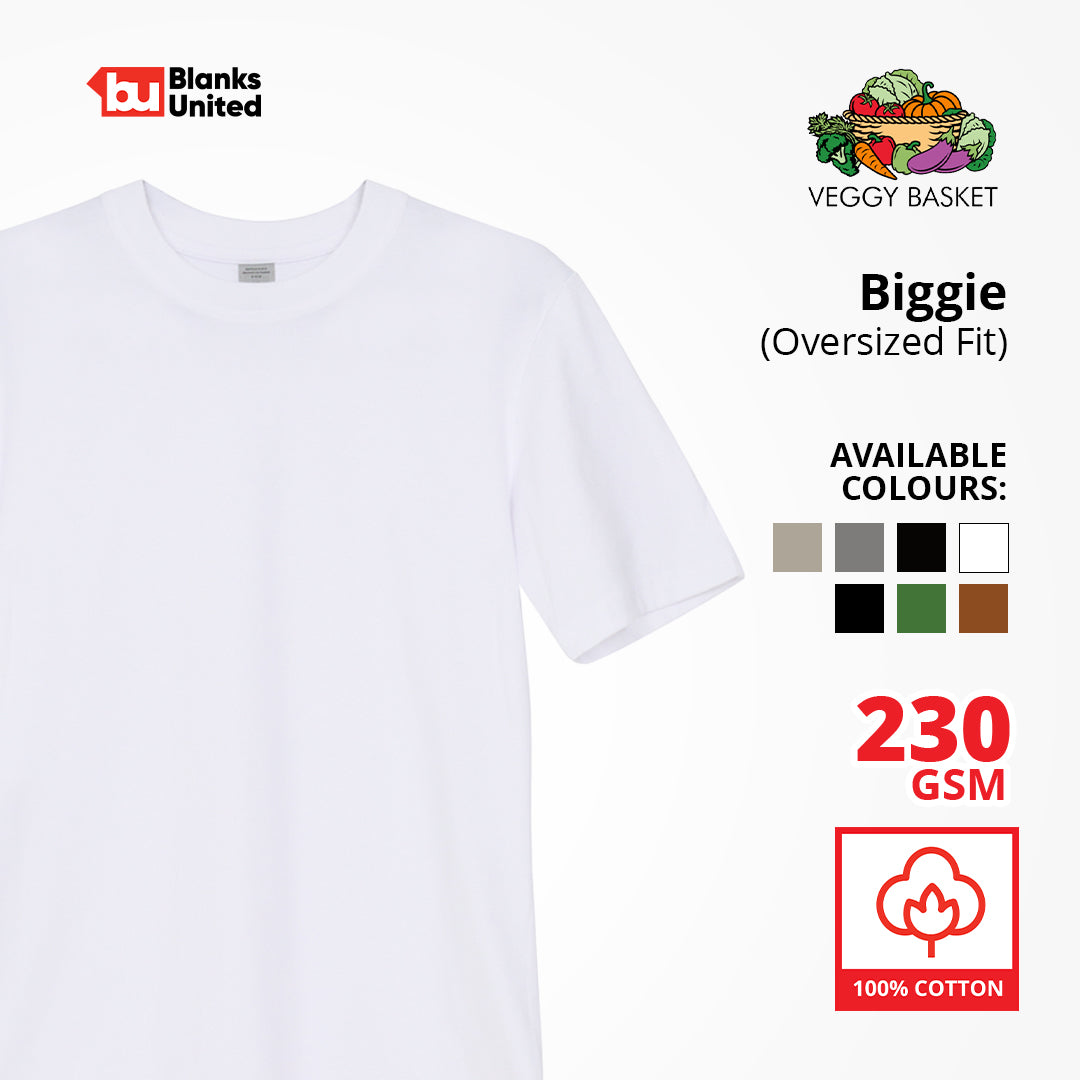 Veggy Basket 100% BIGGIE Premium Cotton Shirts (S-2XL /Oversized Fit) (UNISEX) 220gsm