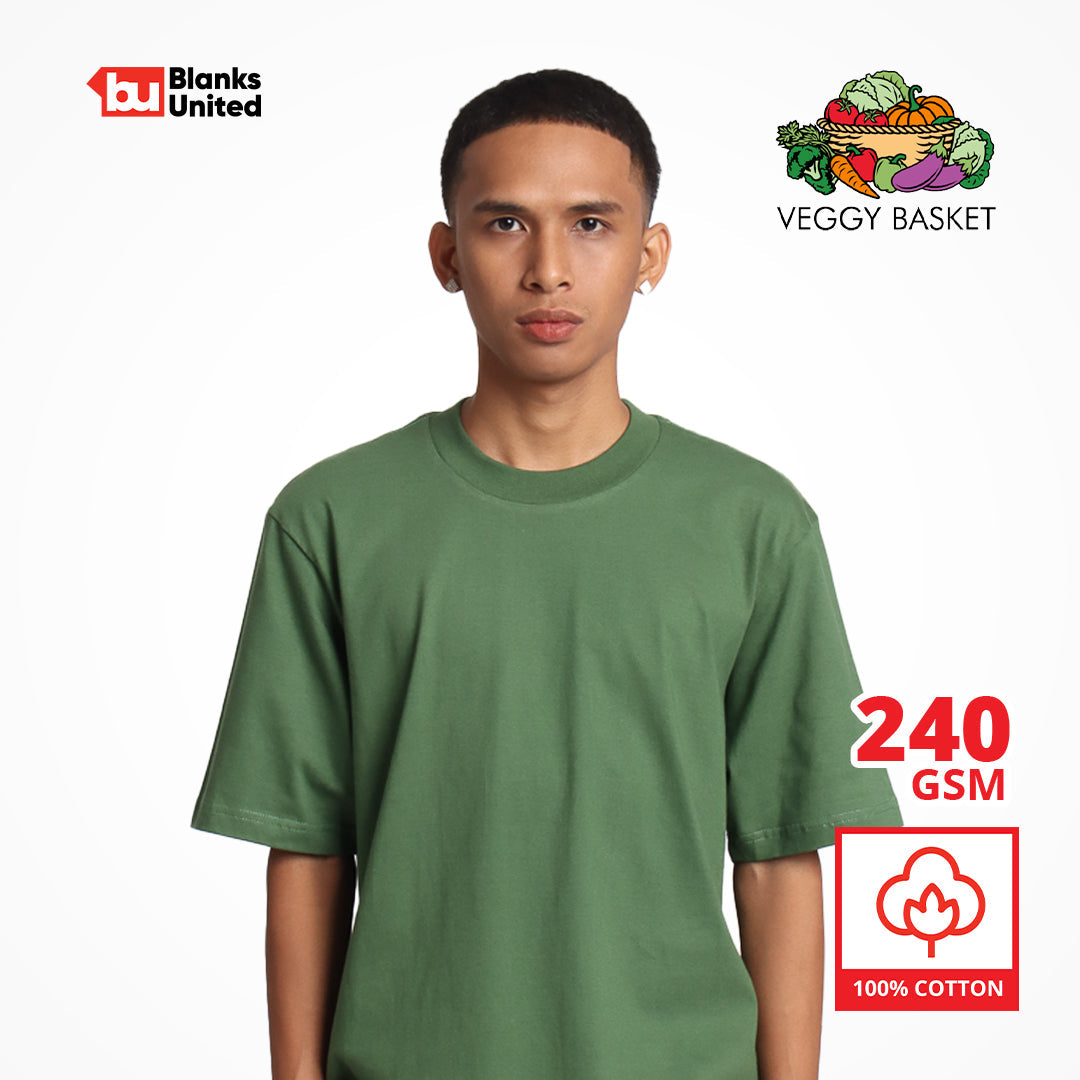 VEGGY BASKET Pro-tee Cotton T-Shirts DARK COLORS (S-2XL / Proclub Fit) (UNISEX) PROTEE