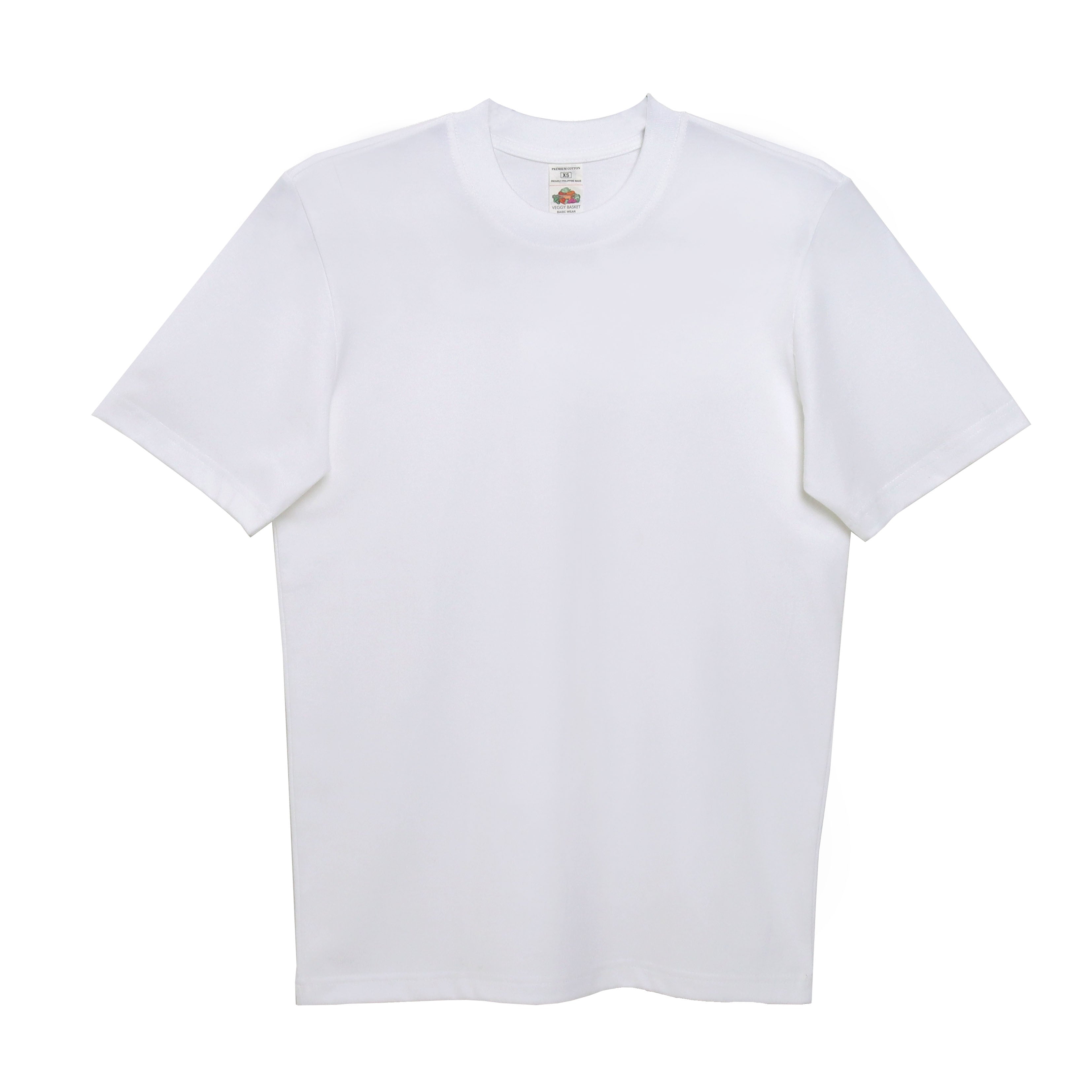 VEGGY BASKET Premium Cotton T-Shirts NEUTRAL COLORS (XS-3XL / Classic Fit) (UNISEX) PC